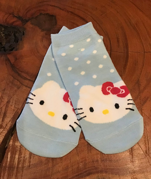 Blue Short Hello Kitty Socks (Clearance)