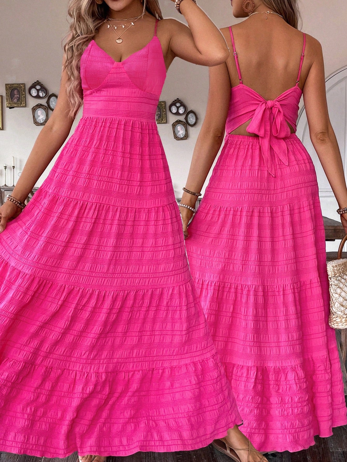 Hot Pink Shelly Dress