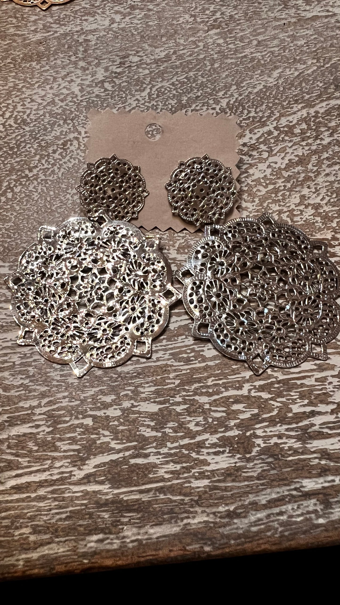 Silver Flower Earrings