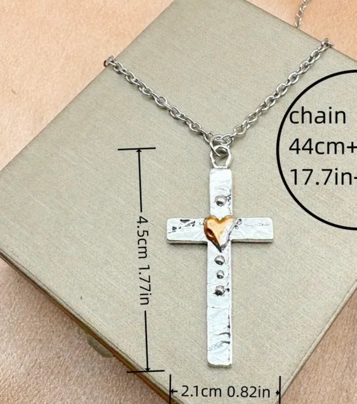 Heart and Cross Necklace