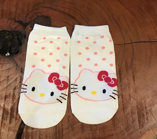 White Short Hello Kitty Socks (Clearance)